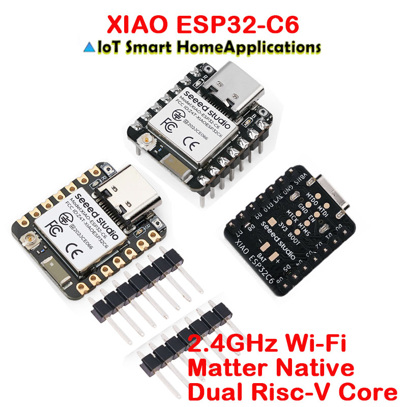Smart Home Arduino Project - 10Pcs/1pc XIAO ESP32-C6 Development Board 2.4GHz