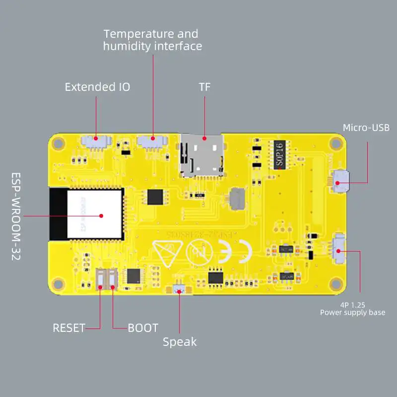 Smart Home Monitoring - ESP32-3248S035 3.5 Inch Smart LCD Display