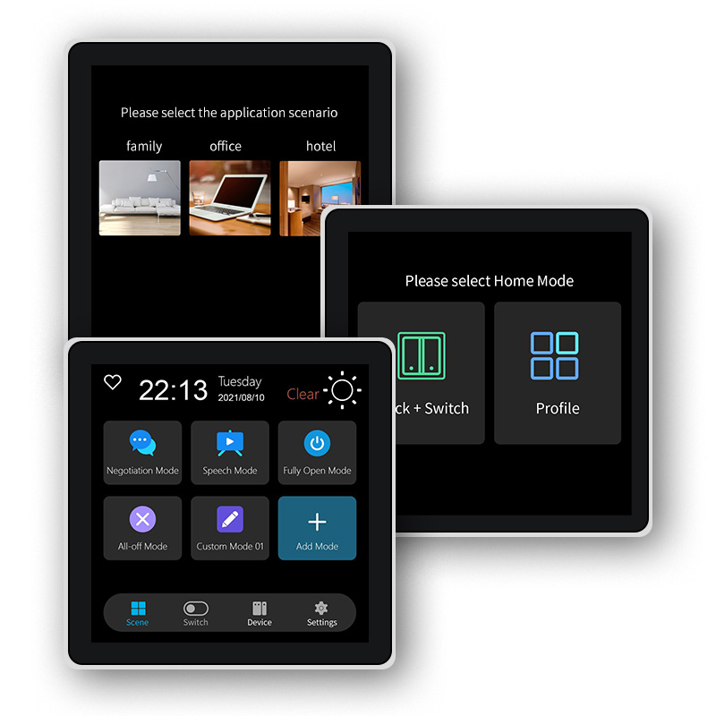 Smart Home Button - FUERS 4 Inch Touch Screen Multi-functional