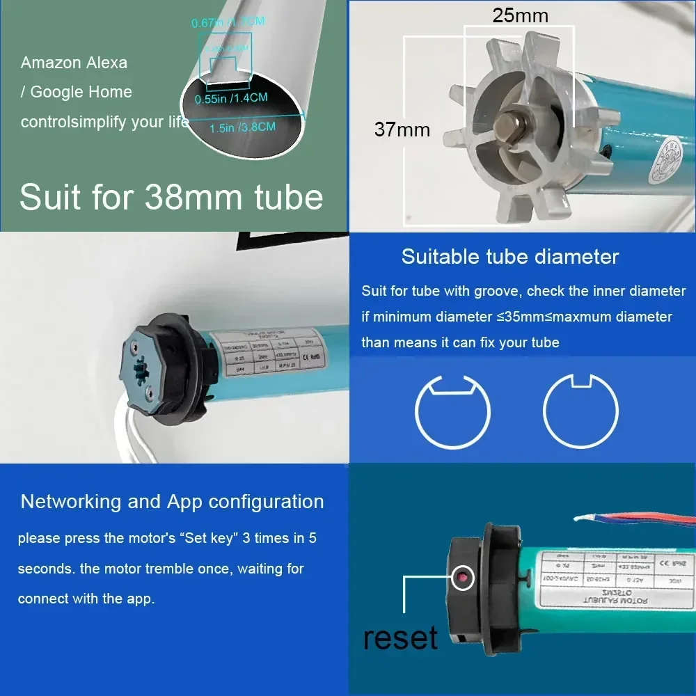 SZMYQ 25mm 2N Tuya Smart Curta - đánh giá và giá Smart Home Control