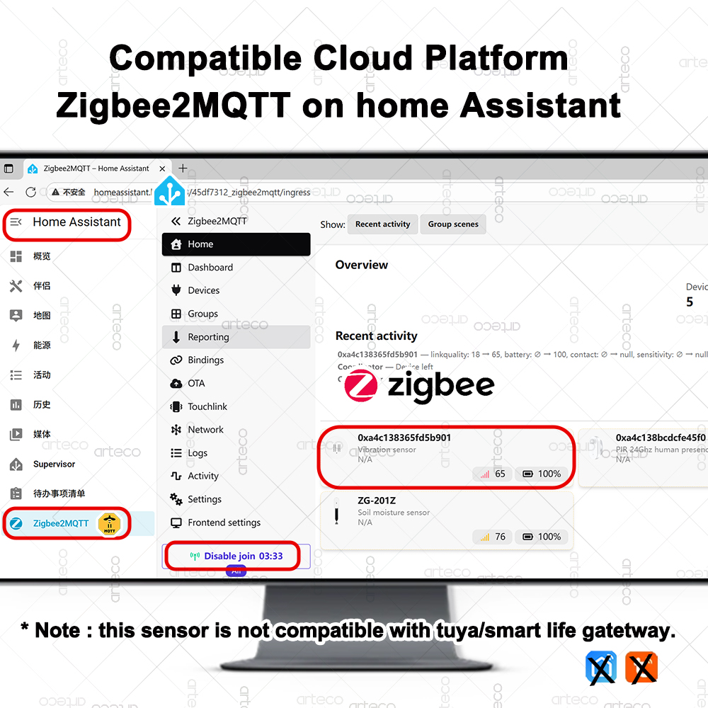 Smart ZigBee 3.0 Vibration Sen - đánh giá và giá Smart Home Sistem