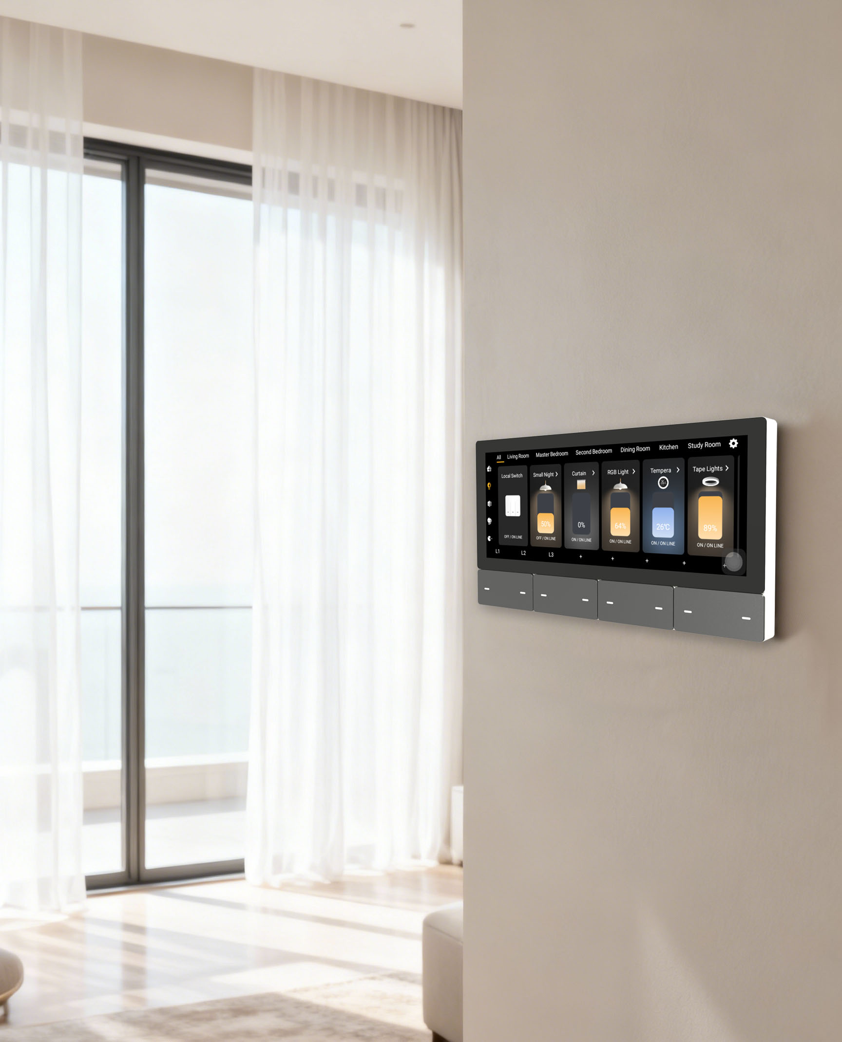 F5 Tuya UK Touch Screen Music  - đánh giá và giá Smart Home Control