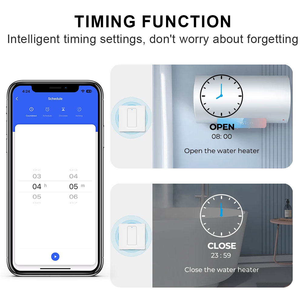 Smart Water Heater Switch/WiFi - đánh giá và giá Smart Home Button