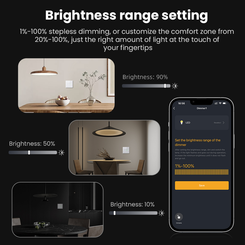 AVATTO WiFi 1/2 Gang Smart Dim - đánh giá và giá Smart Home Button