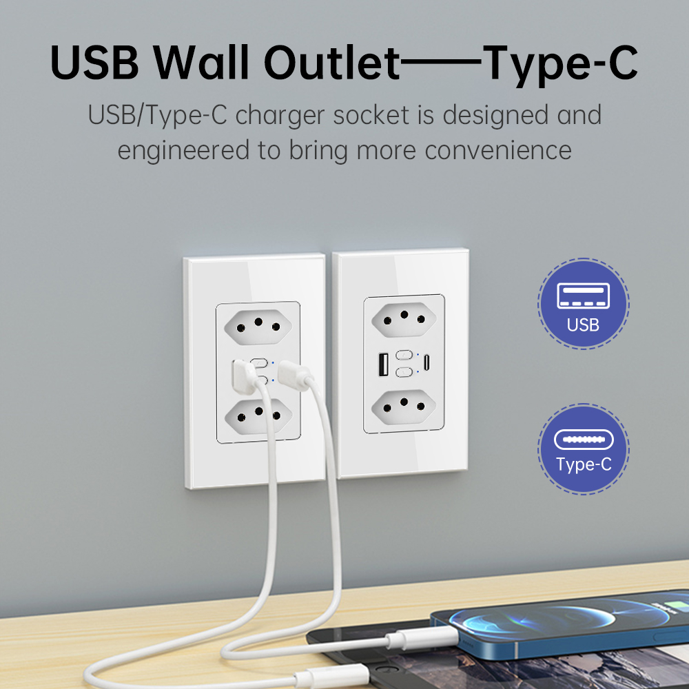 MANHOT Wifi Smart Brazil Socke - đánh giá và giá Smart Home Button