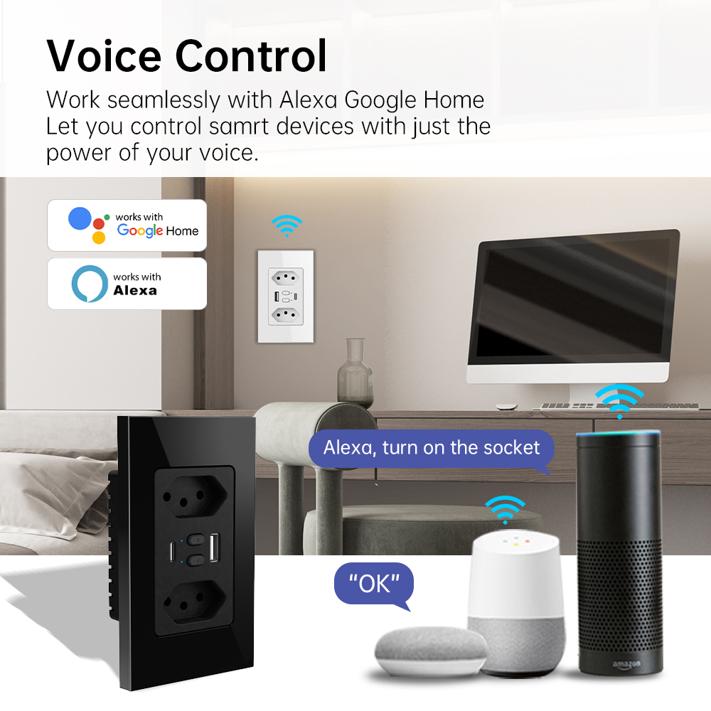 MANHOT Wifi Smart Brazil Socke - đánh giá và giá Smart Home Button