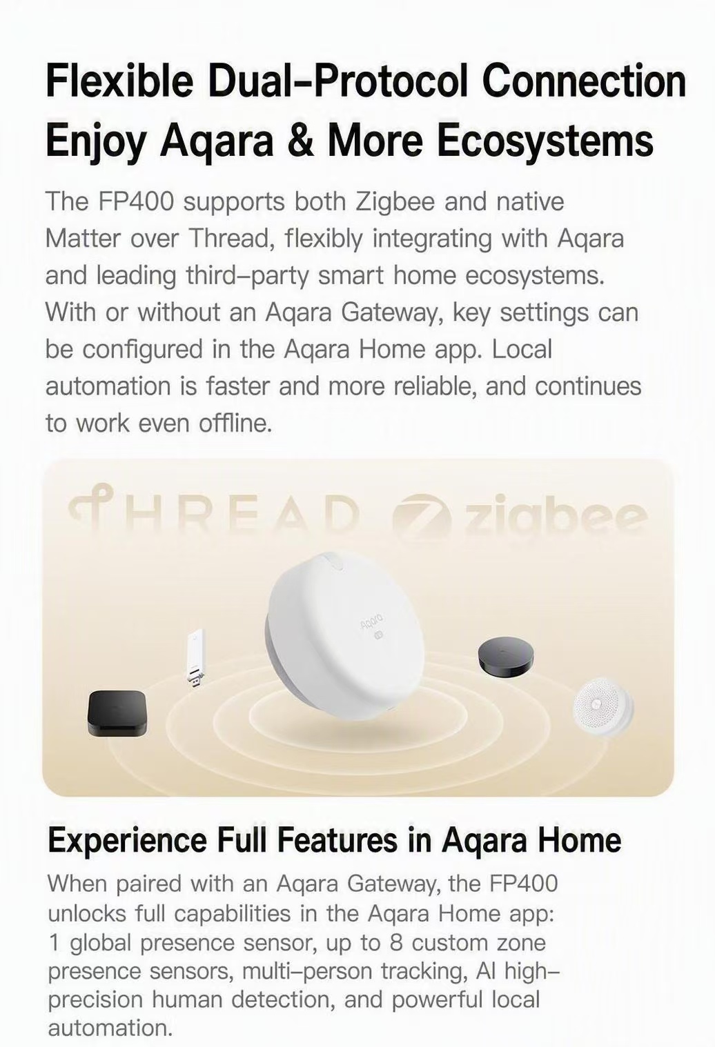 Aqara FP400 AI Millimeter‑Wave - đánh giá và giá Smart Home Hub Apple