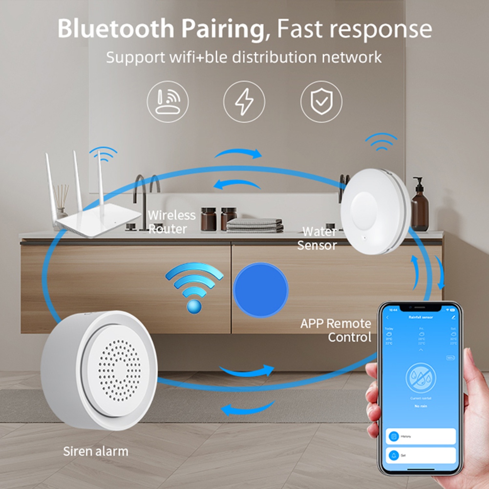 BTLIFE-Flood Detector With Sir - đánh giá và giá Smart Home Kit