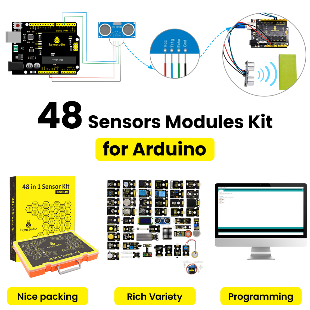 Keyestudio 48 in 1 Sensor Star - đánh giá và giá Smart Home Keyestudio
