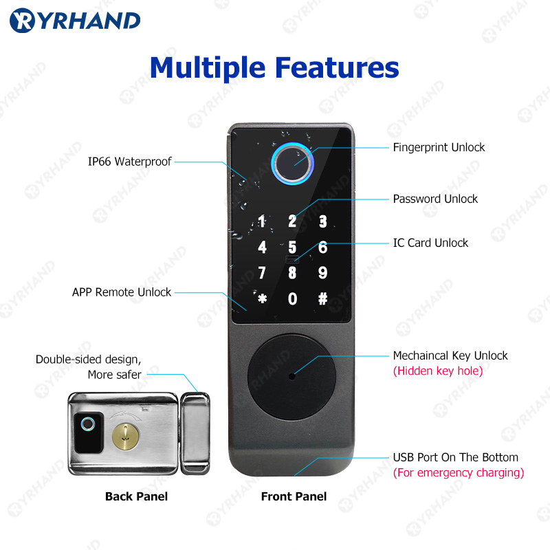 Tuya Smart lock Waterproof Wif - đánh giá và giá Smart Home Keyestudio